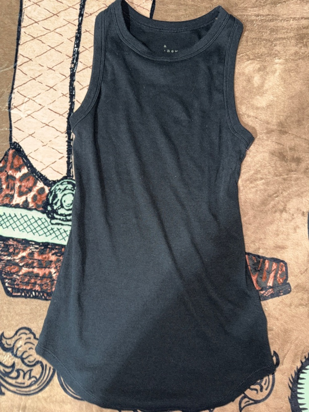 NWOT A new day and 24/7 Black and Coral Ribbed Tank Tops MEDIUM BUNDLE - Picture 6 of 9